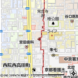 京都府京都市右京区西院平町34-7周辺の地図