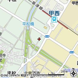 甲西駅前駐車場周辺の地図