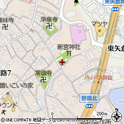 新宮会館周辺の地図