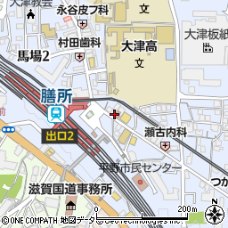 滋賀県大津市馬場2丁目10周辺の地図