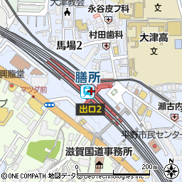 滋賀県大津市馬場2丁目11-8周辺の地図