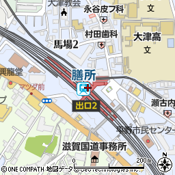 膳所駅周辺の地図