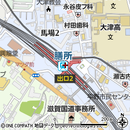 滋賀銀行ＪＲ膳所駅 ＡＴＭ周辺の地図