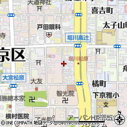 京都府京都市下京区吉文字町周辺の地図