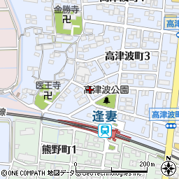 塚本工務店社宅周辺の地図