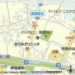 滋賀県草津市新浜町80周辺の地図