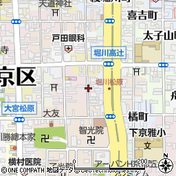 京都府京都市下京区吉文字町周辺の地図