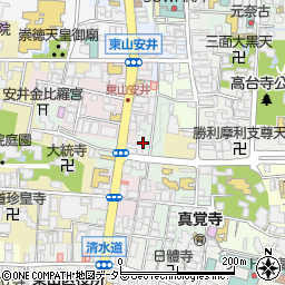 京都府京都市東山区下弁天町周辺の地図