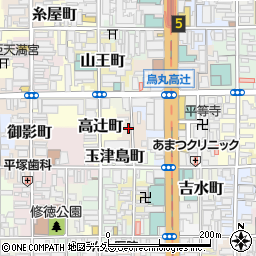 京都府京都市下京区小島町周辺の地図