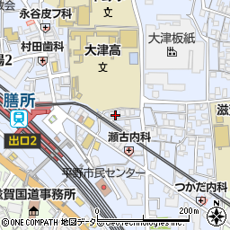 滋賀県大津市馬場3丁目4-17周辺の地図