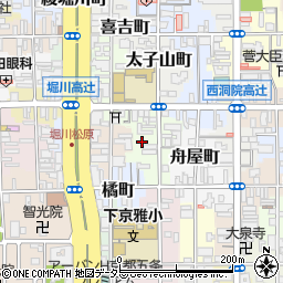 京都府京都市下京区麓町周辺の地図