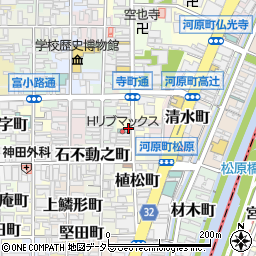 京都府京都市下京区京極町周辺の地図