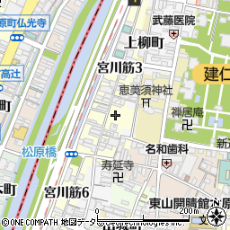 宮川町歌舞練場周辺の地図
