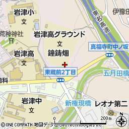 愛知県岡崎市東蔵前町鐘鋳畑周辺の地図
