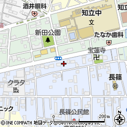 愛知県知立市長篠町新田東60周辺の地図