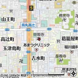 京都府京都市下京区因幡堂町728周辺の地図