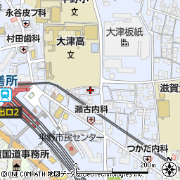 滋賀県大津市馬場3丁目4-14周辺の地図
