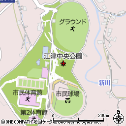 江津中央公園周辺の地図