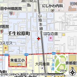京都府京都市中京区壬生松原町23周辺の地図