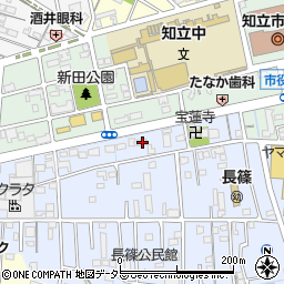 愛知県知立市長篠町新田東57周辺の地図
