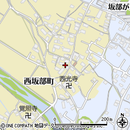 三重県四日市市西坂部町周辺の地図