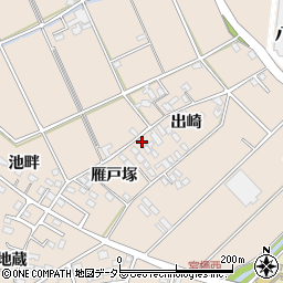 愛知県安城市里町出崎4周辺の地図