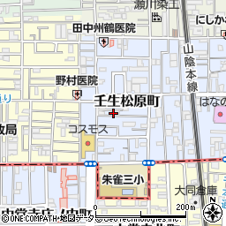 京都府京都市中京区壬生松原町45-12周辺の地図