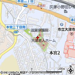 救護施設滋賀保護院周辺の地図