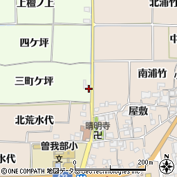 京都府亀岡市曽我部町西条三町ケ坪周辺の地図