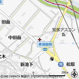 愛知県知多郡東浦町森岡柳ケ坪1周辺の地図