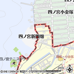 京都府京都市山科区四ノ宮新開畑21-3周辺の地図