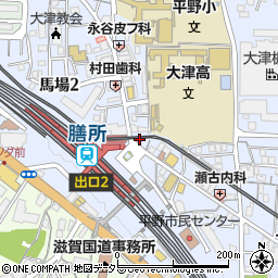 粉もん屋八 膳所駅前店周辺の地図
