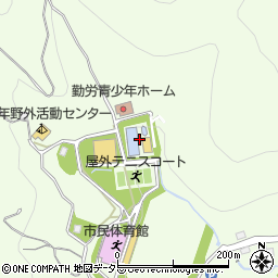 新見市民運動公園プール周辺の地図