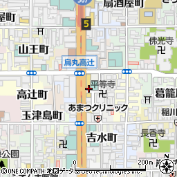 京都府京都市下京区因幡堂町周辺の地図