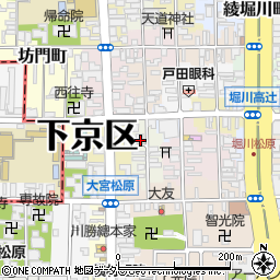 京都府京都市下京区杉蛭子町周辺の地図
