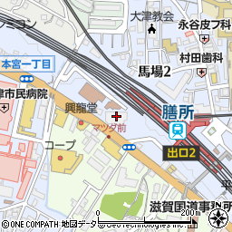 大津シティホール周辺の地図