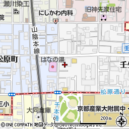 京都府京都市中京区壬生辻町周辺の地図