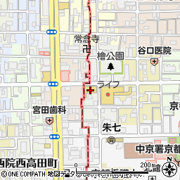 ココカラファイン壬生店周辺の地図