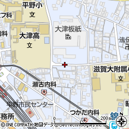滋賀県大津市馬場3丁目6周辺の地図