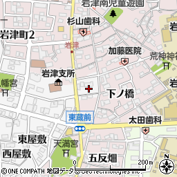 愛知県岡崎市西蔵前町磯部前周辺の地図