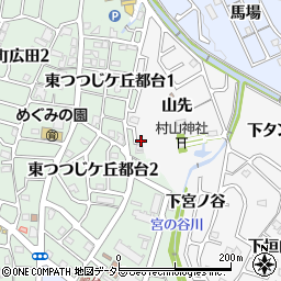 京都府亀岡市篠町森前山周辺の地図