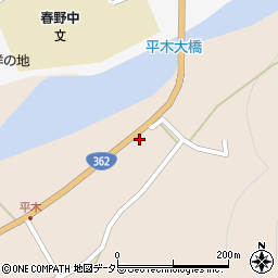静岡県浜松市天竜区春野町宮川285周辺の地図