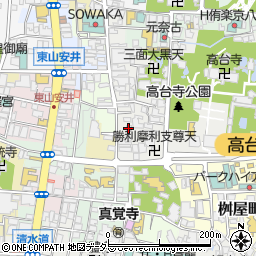 祇園にしかわ周辺の地図