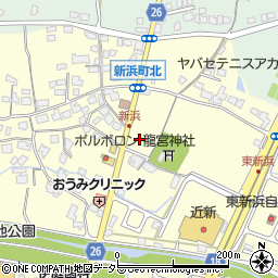 滋賀県草津市新浜町65-4周辺の地図