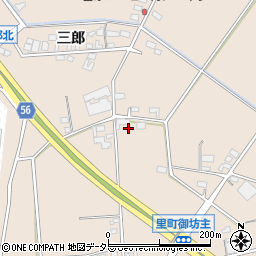 愛知県安城市里町新林周辺の地図