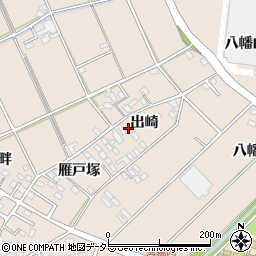 愛知県安城市里町（出崎）周辺の地図