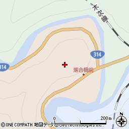 広島県庄原市西城町熊野落合周辺の地図