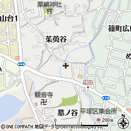 京都府亀岡市篠町浄法寺墓ノ谷32周辺の地図
