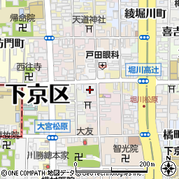ブリリア京都五條院周辺の地図
