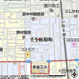 京都府京都市中京区壬生松原町周辺の地図